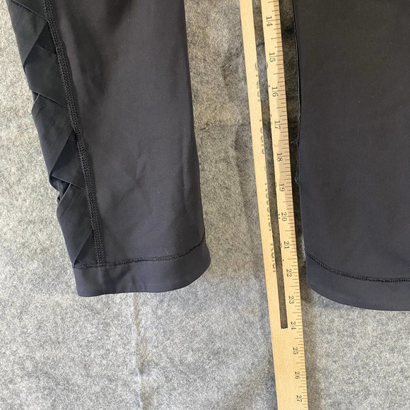 Lululemon Leggings 6 Black Pretty Prism Var City Crop High Rise Mesh - Picture 11 of 16